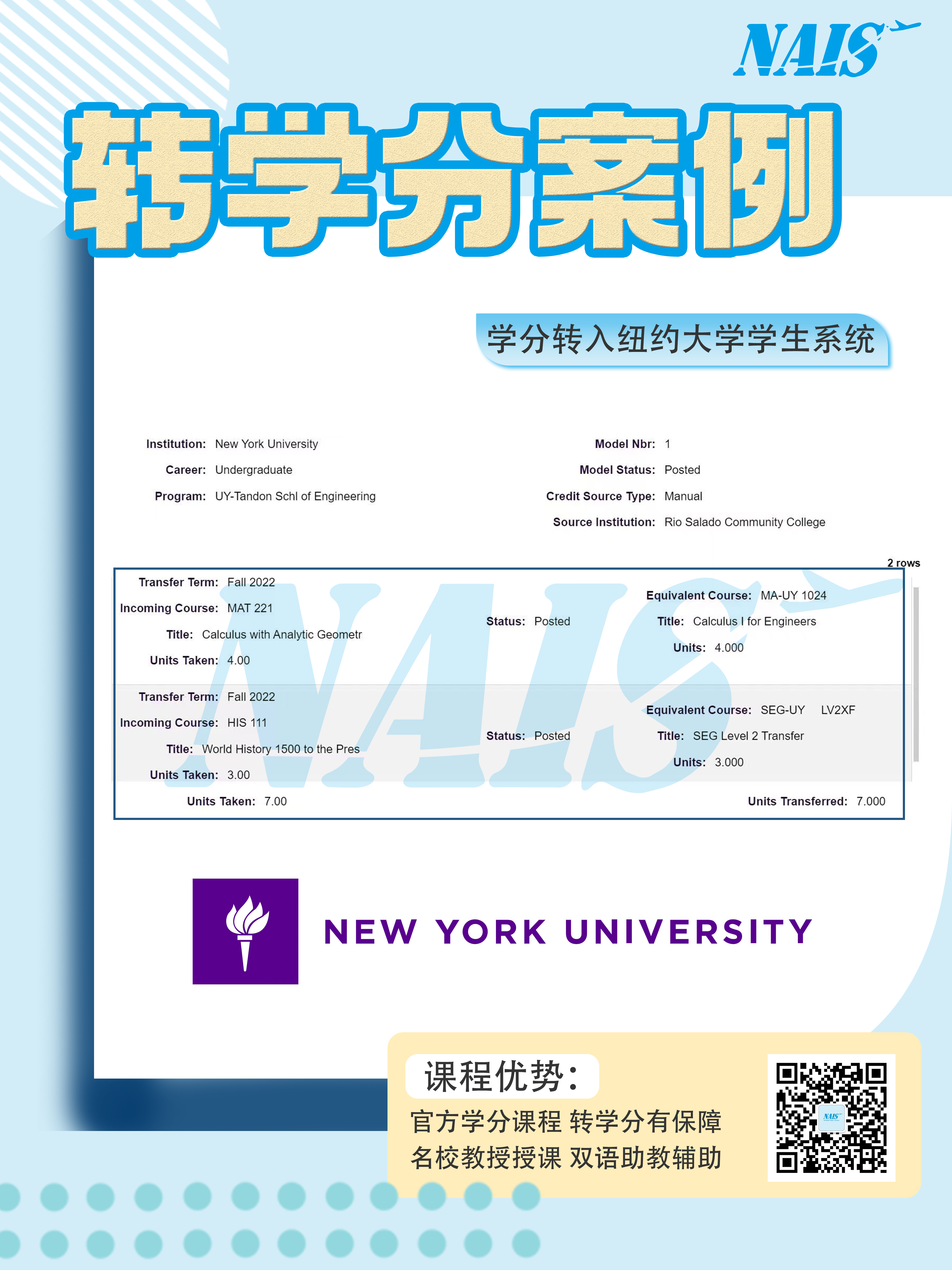 转学分案例